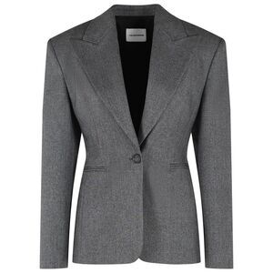 The Andamane 'Toni' Blazer In Grey And Black Polyester Blend Women